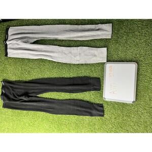 Hanes Thermal Long Underwear Pants Black and Gray Set small